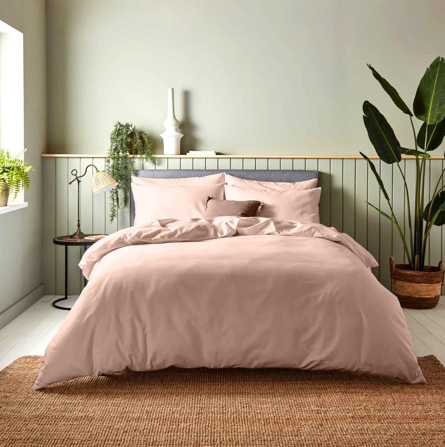 Blush Cotton Bedsheet Set 300 TC