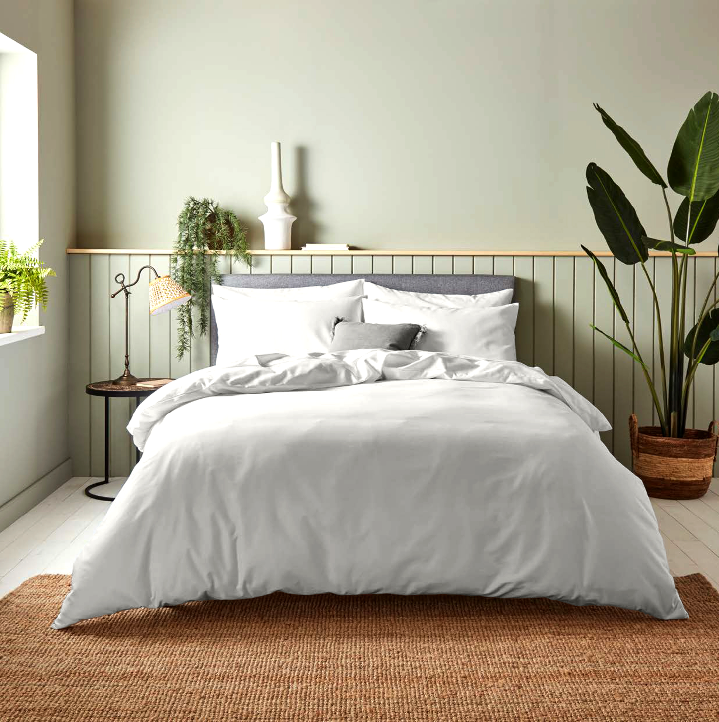 Ivory Cotton Bedsheet Set 300 TC