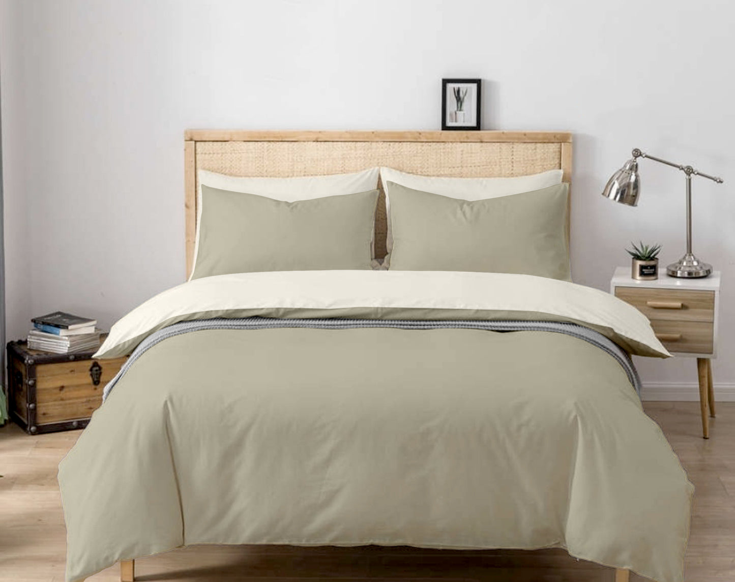 Mocha Cotton Bedsheet Set 210 TC