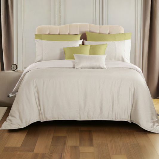 Ivory Cotton Bedsheet Set 400 TC