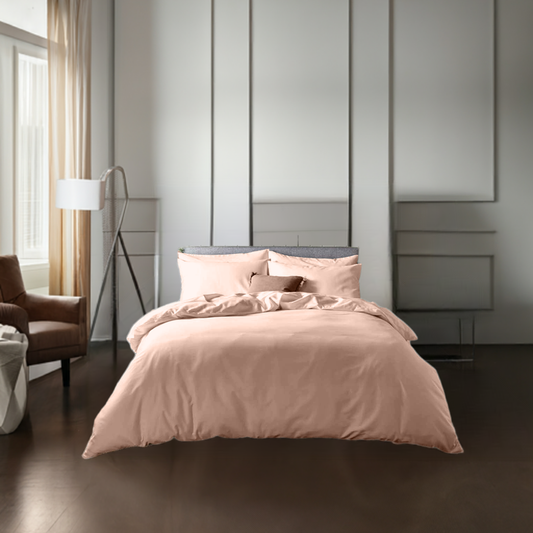 Blush Cotton Bedsheet Set 300 TC
